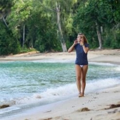 O'Neill Women's Wetsuits Women's Hybrid Short Sleeve Sun Shirt -Outdoor Sports Store 4675 WMS Hybrid SS Shirt 10 2x2