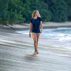 O'Neill Women's Wetsuits Women's Hybrid Short Sleeve Sun Shirt -Outdoor Sports Store 4675 WMS Hybrid SS Shirt 19 2x2