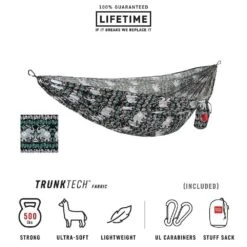 Grand Trunk TRUNKTECH™ Hammock Double, Printed - Multiple Colors -Outdoor Sports Store 4835 THAIELEPHANTS l