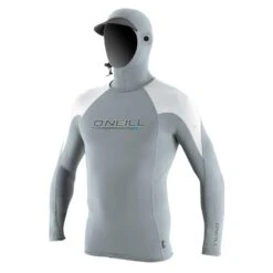 O'Neill Wetsuits Men's Premium O'Zone L/S With Hood Rash Guard