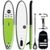 POP 11'0 PopUp Green/Black Inflatable Paddle Board Package