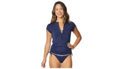 Carve Designs Dawson Rashguard - Women's -Outdoor Sports Store opplanet carve designs dawson rashguard womens navy extra large rgcr26 552 xl main