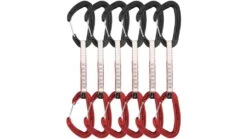 DMM Alpha Wire Quickdraws -Outdoor Sports Store opplanet dmm alpha wire quickdraws 6 pack matt grey red 12 cm a608 12rdp6 main