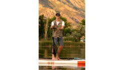 Glide Angler Inflatable Paddle Board -Outdoor Sports Store opplanet glide angler inflatable paddle board white brown red 11ft x 36in x 6in o2 angl av 12