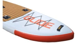 Glide Angler Inflatable Paddle Board -Outdoor Sports Store opplanet glide angler inflatable paddle board white brown red 11ft x 36in x 6in o2 angl av 9