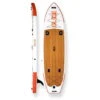 Glide Angler Inflatable Paddle Board -Outdoor Sports Store opplanet glide angler inflatable paddle board white brown red 11ft x 36in x 6in o2 angl main