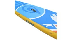 Glide Quest Inflatable Paddle Board -Outdoor Sports Store opplanet glide quest inflatable paddle board blue orange yellow 12ft 6inx 30in x 6in o2 qest av 5