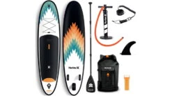 HURLEY Advantage Inflatable Paddle Board Set -Outdoor Sports Store opplanet hurley advantage inflatable paddle board set 10ft 6in outsider hur 003 main