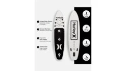HURLEY One And Only Inflatable Paddle Board Set -Outdoor Sports Store opplanet hurley one and only inflatable paddle board set 10ft 6in white black hur 007 av 2