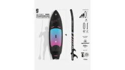 HURLEY PhantomSurf Inflatable Paddle Board Set -Outdoor Sports Store opplanet hurley phantomsurf inflatable paddle board set 9ft ombre hur 006 av 1