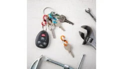 Nite Ize KeyRing Locker S-Biner Aluminum -Outdoor Sports Store opplanet nite ize keyring locker s biner aluminum aluminum krga a1 r3 av 7