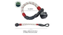 Overland Vehicle Systems Soft Shackle -Outdoor Sports Store opplanet overland vehicle systems soft shackle 7 16in 41000 lbs w loop abrassive sleeve white red 23 in 19129903 av 2
