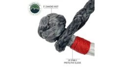 Overland Vehicle Systems Soft Shackle -Outdoor Sports Store opplanet overland vehicle systems soft shackle 7 16in 41000 lbs w loop abrassive sleeve white red 23 in 19129903 av 3